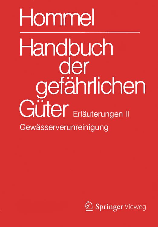 Produktbild: Handbuch der gefährlichen Güter. Erläuterungen II