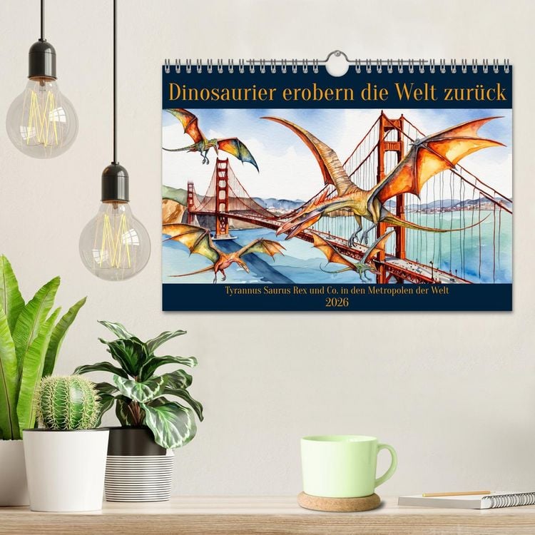 Produktbild: Dinosaurier erobern die Welt zur&uuml;ck (Wandkalender 2026 DIN A4 quer), CALVENDO Monatskalender