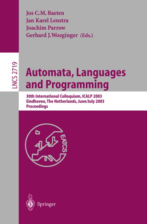 Produktbild: Automata, Languages and Programming