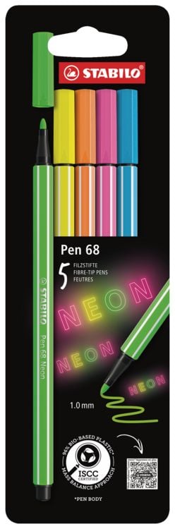 Produktbild: STABILO Pen 68 5er Etui NEON