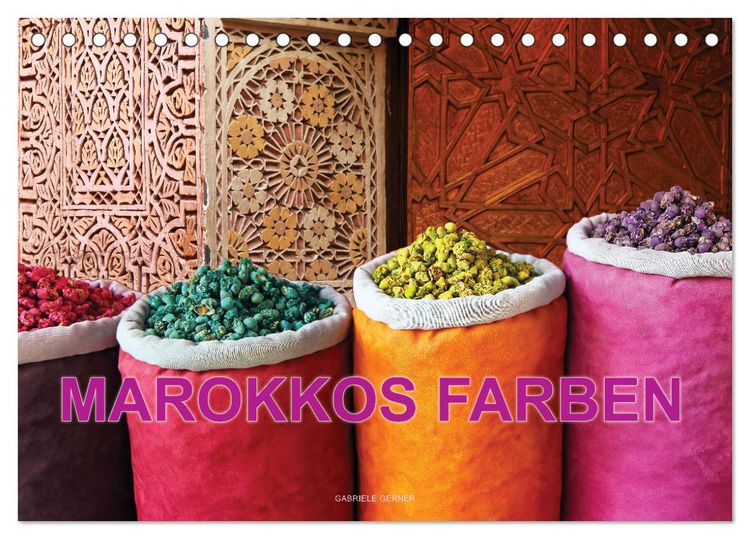 Produktbild: Marokkos Farben (Tischkalender 2026 DIN A5 quer), CALVENDO Monatskalender