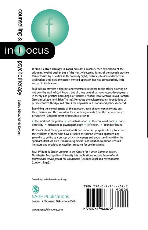 Produktbild: Person-Centred Therapy in Focus