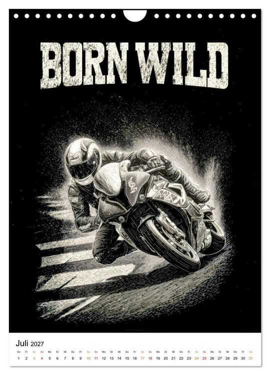 Produktbild: Phantom Bikers - Born Wild (Wandkalender 2027 DIN A4 hoch), CALVENDO Monatskalender