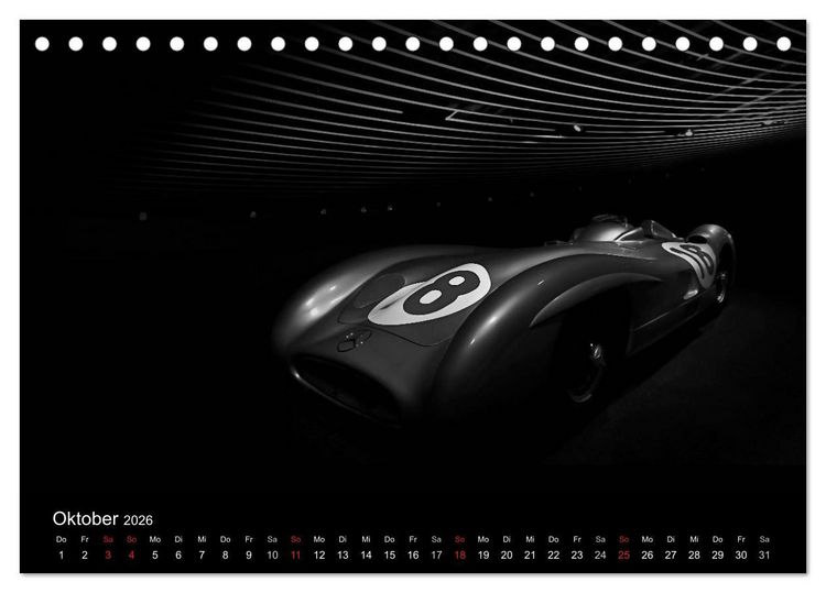 Produktbild: Black-Schwarz-Noir 2026 (Tischkalender 2026 DIN A5 quer), CALVENDO Monatskalender