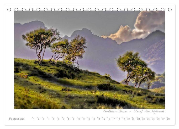 Produktbild: Sehnsucht Schottland (Tischkalender 2026 DIN A5 quer), CALVENDO Monatskalender