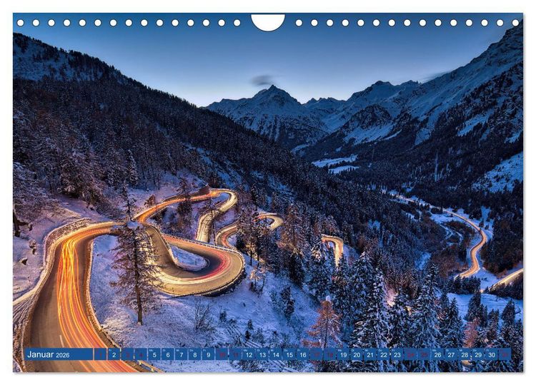 Produktbild: Bergstille - Landschaften, die ber&uuml;hren (Wandkalender 2026 DIN A4 quer), CALVENDO Monatskalender