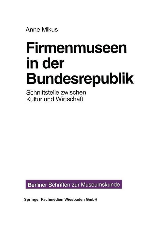 Produktbild: Firmenmuseen in der BRD