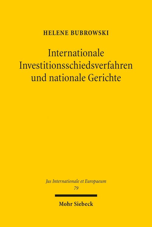 Produktbild: Internationale Investitionsschiedsverfahren und nationale Gerichte