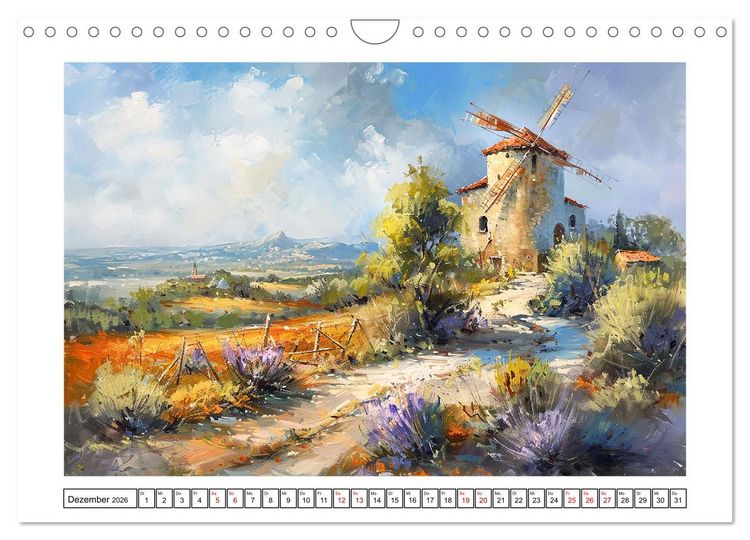 Produktbild: Toskana bis Provence (Wandkalender 2026 DIN A4 quer), CALVENDO Monatskalender