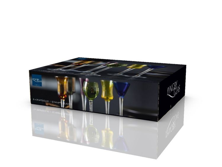 Produktbild: Schnappsglas 6 Stck. ass. Farben