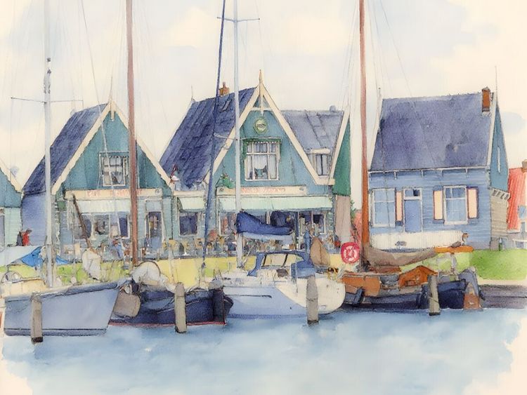 Produktbild: CALVENDO Puzzle Hafen Marken | 1000 Teile Lege-Gr&ouml;&szlig;e 64x48cm Foto-Puzzle f&uuml;r gl&uuml;ckliche Stunden