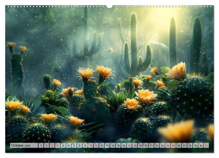 Produktbild: Prickly Cactus Journey (Wall Calendar 2026 DIN A2 landscape), CALVENDO 12 Month Wall Calendar