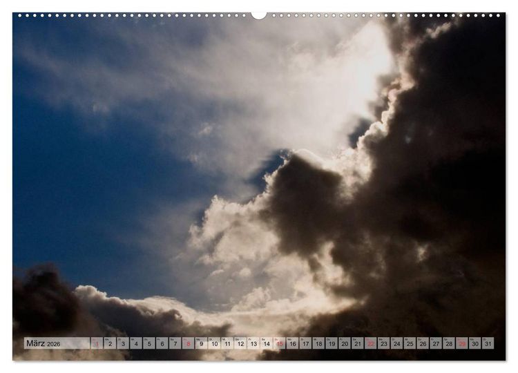 Produktbild: Wolken - Die Gesichter des Himmels (hochwertiger Premium Wandkalender 2026 DIN A2 quer), Kunstdruck in Hochglanz