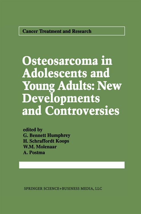 Produktbild: Osteosarcoma in Adolescents and Young Adults: New Developments and Controversies
