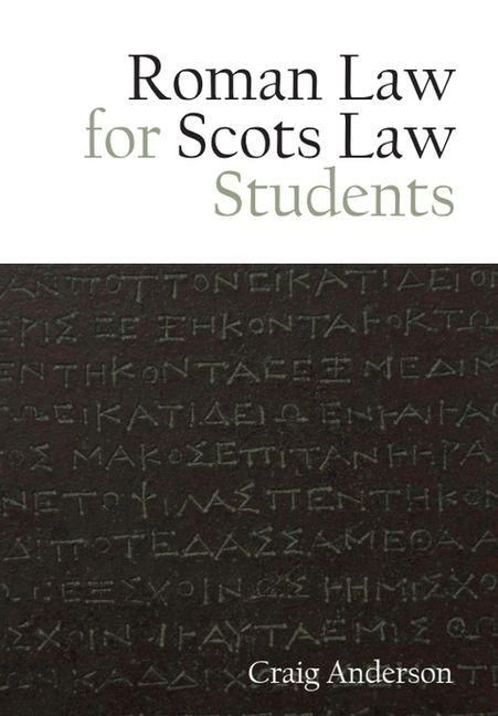 Produktbild: Roman Law for Scots Law Students