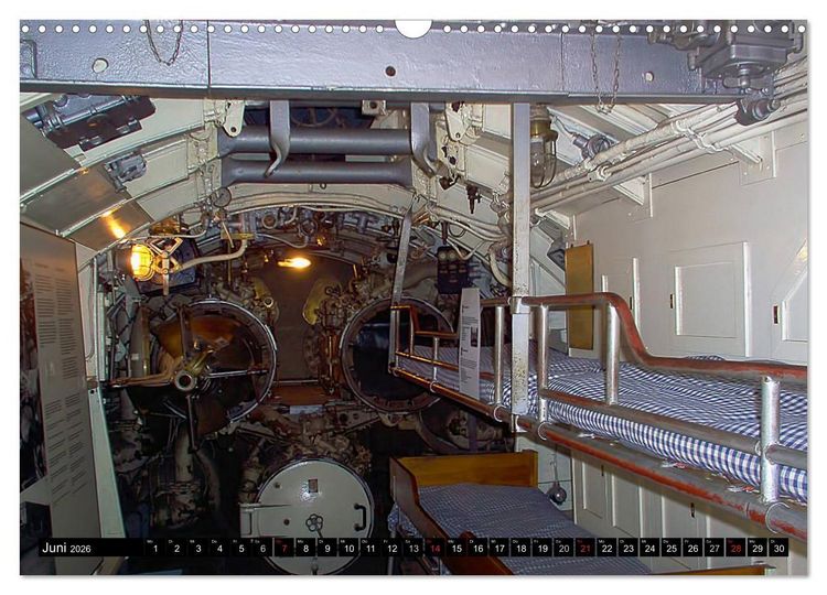 Produktbild: U-Boote - Milit&auml;rische Unget&uuml;me (Wandkalender 2026 DIN A3 quer), CALVENDO Monatskalender