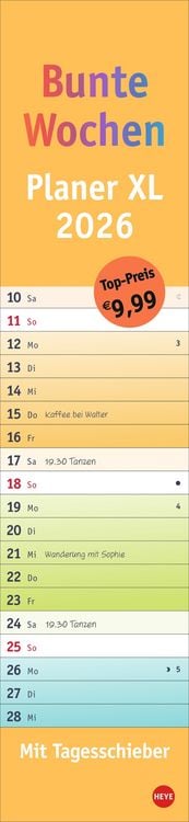Produktbild: Bunte Wochen Langplaner XL 2026