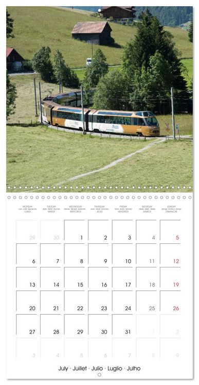 Produktbild: Swiss Trains (Wall Calendar 2026 12 &times; 12 Inch) CALVENDO 12 Month Wall Calendar