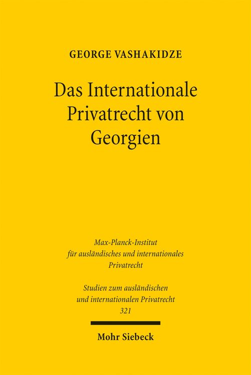 Produktbild: Das Internationale Privatrecht von Georgien