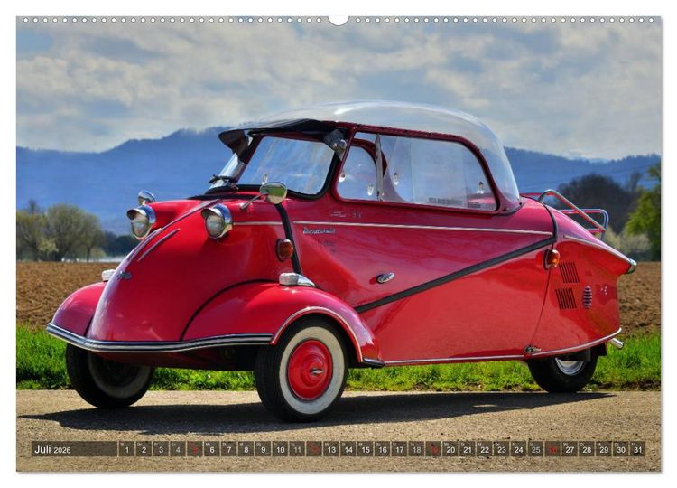 Produktbild: Messerschmitt KR 200 Kabinenroller (hochwertiger Premium Wandkalender 2026 DIN A2 quer), Kunstdruck in Hochglanz