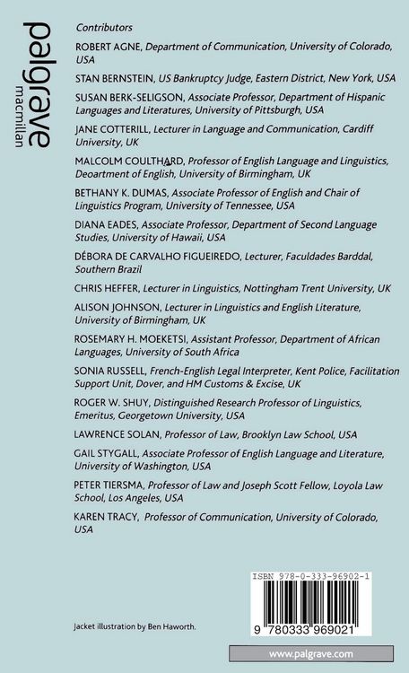 Produktbild: Language in the Legal Process