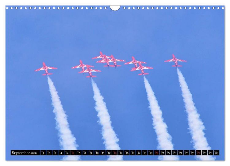 Produktbild: Royal Air Force The Red Arrows Formation Team (Wall Calendar 2026 DIN A3 landscape), CALVENDO 12 Month Wall Calendar