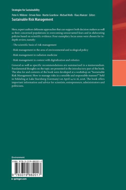 Produktbild: Sustainable Risk Management