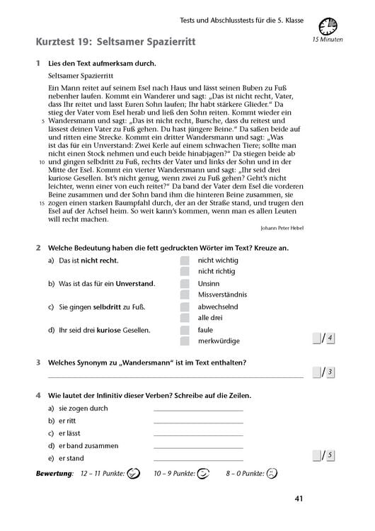 Produktbild: Fit in Test und Klassenarbeit &ndash; Deutsch 5./6. Klasse Gymnasium