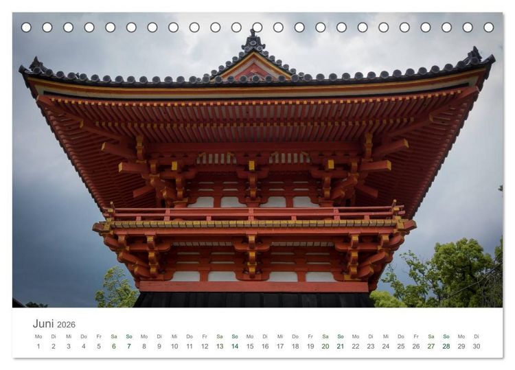 Produktbild: Japan - Orte der Stille (Tischkalender 2026 DIN A5 quer), CALVENDO Monatskalender