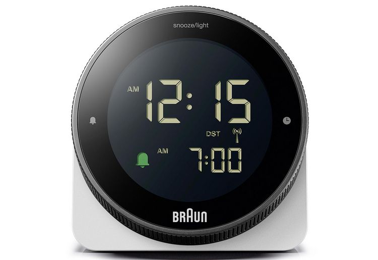 Produktbild: Braun BC24W-DCF Funk Wecker Schwarz, Wei&szlig;