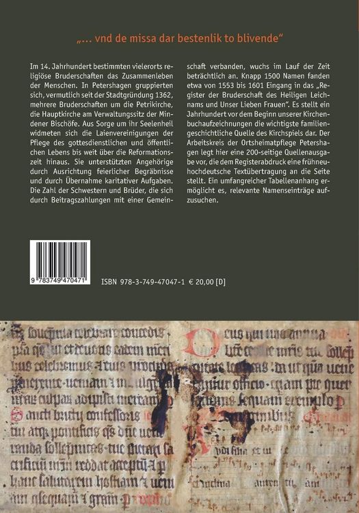 Produktbild: Petersh&auml;ger Pfarrb&uuml;cher des 16. Jahrhunderts