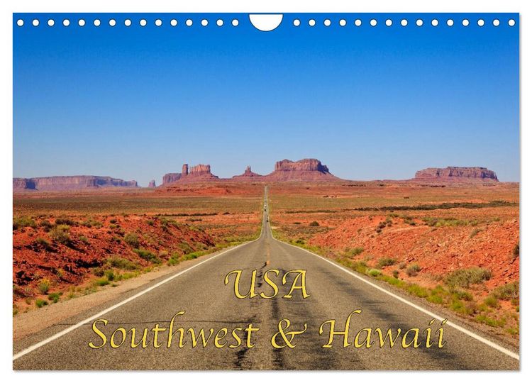 Produktbild: USA Southwest & Hawaii (Wandkalender 2026 DIN A4 quer), CALVENDO Monatskalender