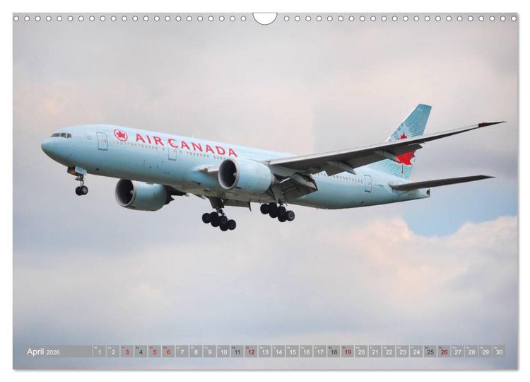 Produktbild: Flugzeuge - Eindrucksvolle Riesen am Himmel (Wandkalender 2026 DIN A3 quer), CALVENDO Monatskalender