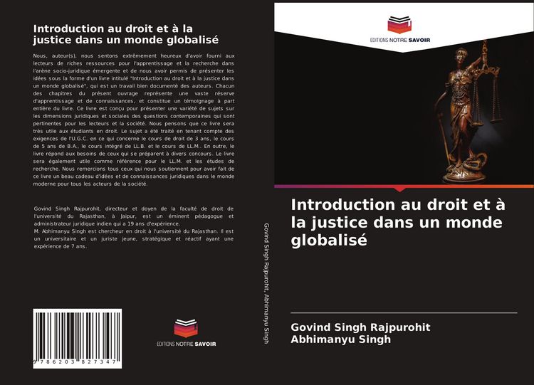 Produktbild: Introduction au droit et &agrave; la justice dans un monde globalis&eacute;