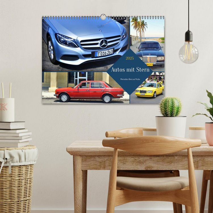 Produktbild: Autos mit Stern - Mercedes-Benz auf Kuba (Wandkalender 2025 DIN A3 quer), CALVENDO Monatskalender