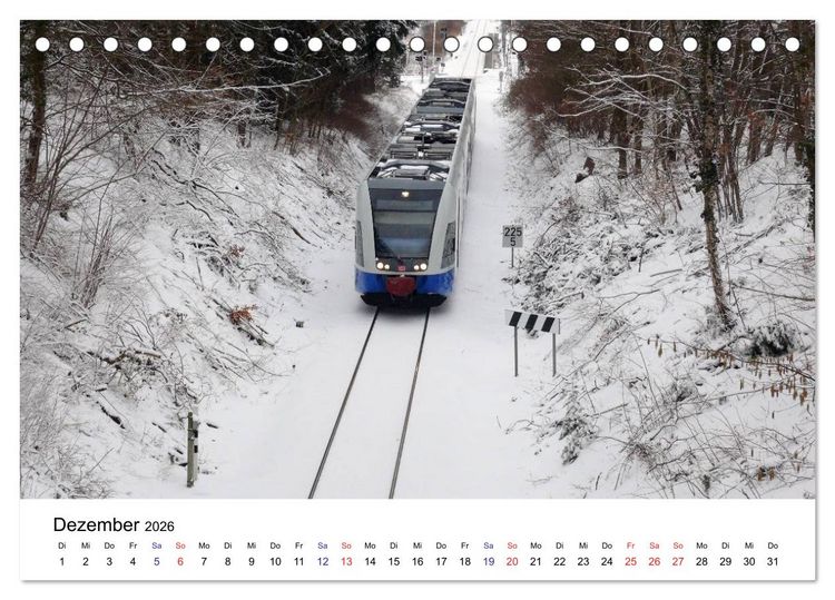 Produktbild: Eisenbahnen auf Usedom (Tischkalender 2026 DIN A5 quer), CALVENDO Monatskalender