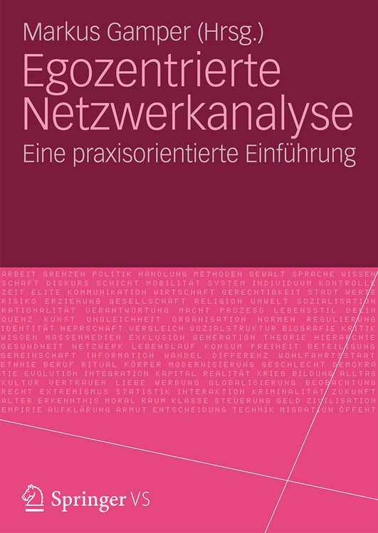 Produktbild: Egozentrierte Netzwerkanalyse