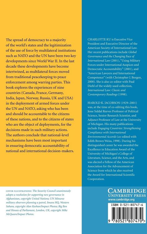 Produktbild: Democratic Accountability and the Use of Force in International Law