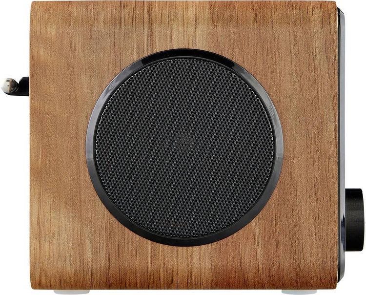 Produktbild: Albrecht DR 865 Tischradio DAB+, UKW AUX Barrierefrei, Inkl. Fernbedienung, Tastensperre, Weckfunktion Holz (dunkel)