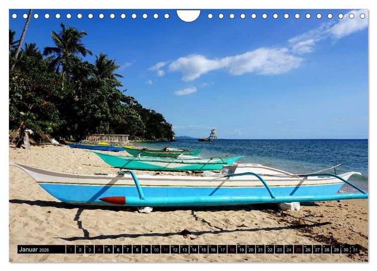 Produktbild: Kontrastreiche Philippinen (Wandkalender 2026 DIN A4 quer), CALVENDO Monatskalender