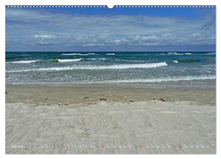 Produktbild: Wo de Ostseewellen trecken an den Strand 2026 (Wandkalender 2026 DIN A2 quer), CALVENDO Monatskalender