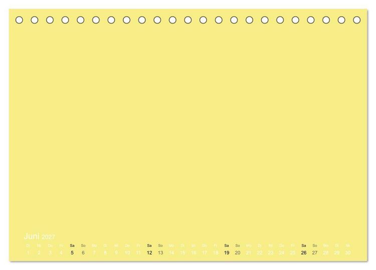 Produktbild: Bastelkalender - Gelb (Tischkalender 2027 DIN A5 quer), CALVENDO Monatskalender