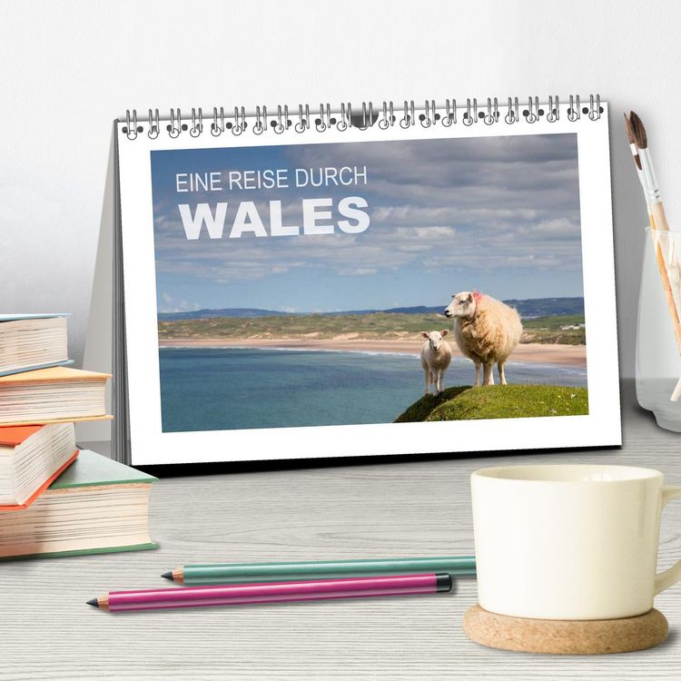 Produktbild: Wales / AT-Version (Tischkalender 2026 DIN A5 quer), CALVENDO Monatskalender