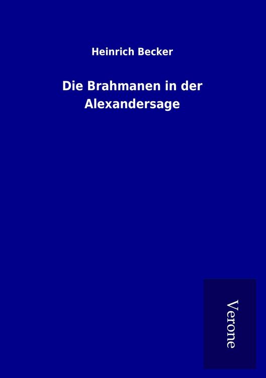 Produktbild: Die Brahmanen in der Alexandersage