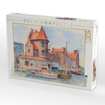Produktbild: CALVENDO Puzzle Lotsenhaus Stralsund | 1000 Teile Lege-Gr&ouml;&szlig;e 64x48cm Foto-Puzzle f&uuml;r gl&uuml;ckliche Stunden