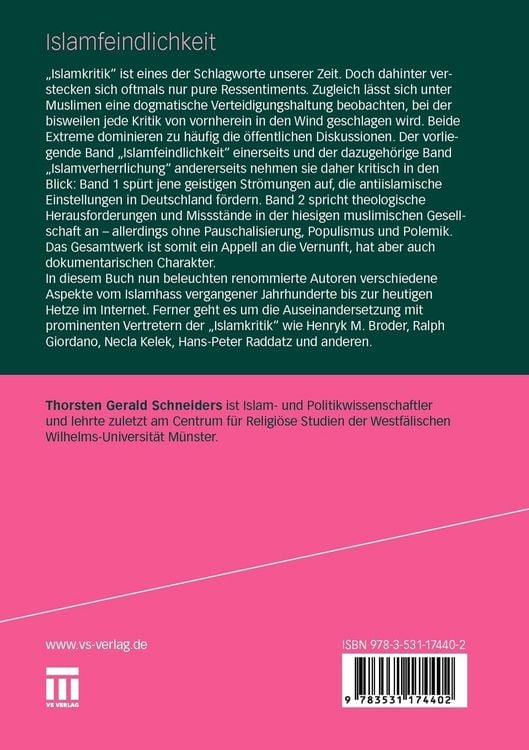 Produktbild: Islamfeindlichkeit