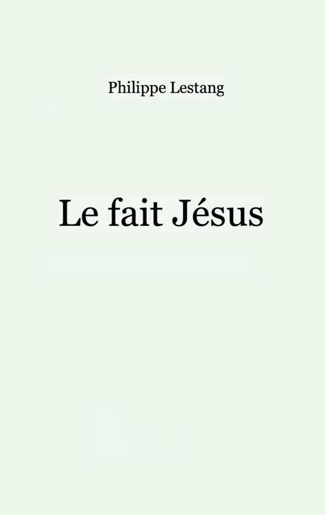 Produktbild: Le fait J&eacute;sus