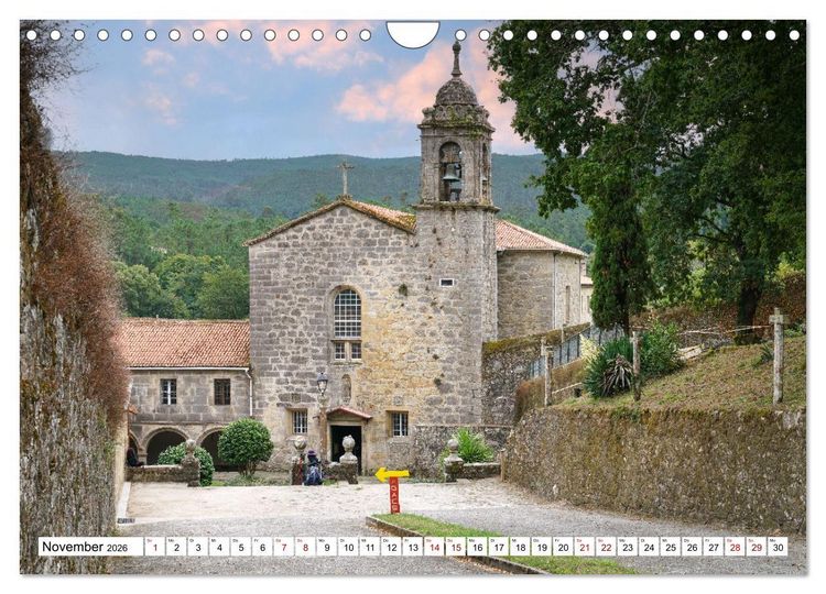 Produktbild: Unterwegs - Caminho Portugu&ecirc;s. Zu Fu&szlig; auf dem Portugiesischen Jakobsweg (Wandkalender 2026 DIN A4 quer), CALVENDO Monatskalender