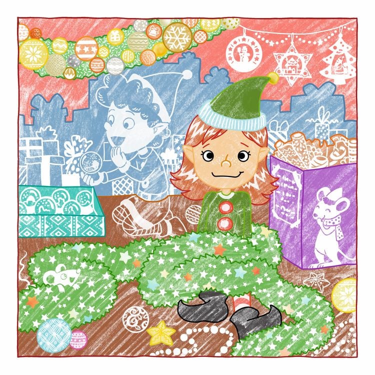 Produktbild: Glitzer Zauberpapier Malbuch Fr&ouml;hliche Weihnachten