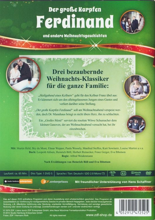 Produktbild: Der gro&szlig;e Karpfen Ferdinand und andere Weihnachtsgeschichten